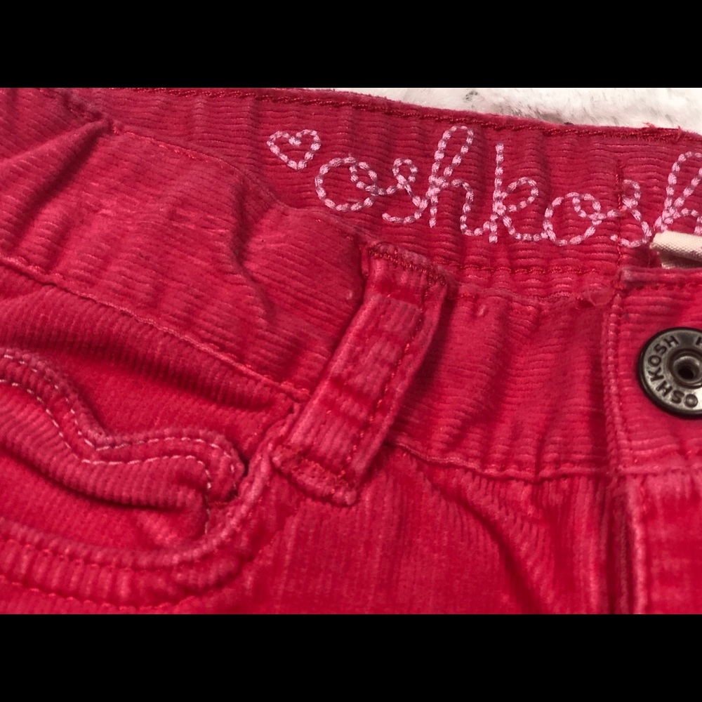 Oshkosh Coral Corduroys size 6x - Picture 4 of 9